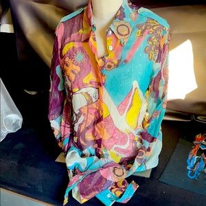 Just Cavalli size 40 long sleeve button up shirt